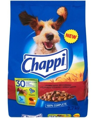 Chappi karma sucha psa wołowina drób warzywa 2,7kg