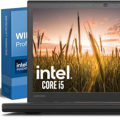 Laptop Lenovo MOBILNY, WYDAJNY i SOLIDNY LAPTOP| ThinkPad X270 12,5 " Intel Core i5 16 GB / 256 GB czarny