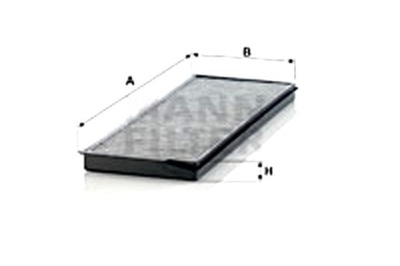 Mann-filter фільтр кабіни з вугіллям активованим scania p g r t 01.03- фото №1