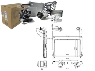 Інтеркулер scania g r dc13.05-dc13.147 04.04- nis фото №1