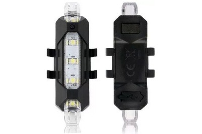 LAMPKA ROWEROWA 5 LED TYLNA AKUMULATOROWA 6339