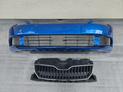 Skoda fabia 6v0 бампер перед решётка решётка радиатора фото №1
