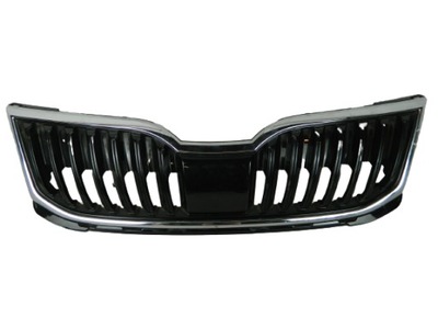 Решітка радіатора решітка радіатора передній перед skoda octavia iii хром фото №1