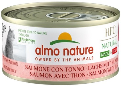 Almo Nature Cat | HFC Natural Italy | Łosoś tuńczyk 70g