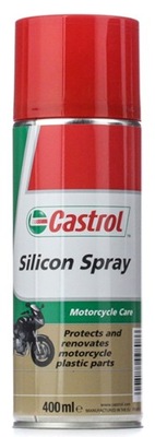 CASTROL SILICON SPRAY - PIELĘGNACJA CZĘŚCI PLASTIKOWYCH GUMOWYCH - 400 ML