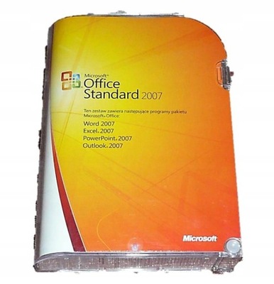 ORYGINALNY Office Standard 2007 BOX POLSKI