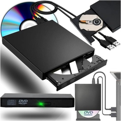 NAPĘD ZEWNĘTRZNY CD-R DVD RV USB Nagrywarka Do Laptopa Odtwarzacz Przenośny
