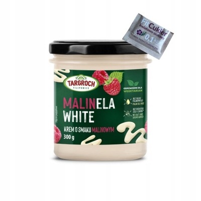 TARGROCH MALINELA WHITE Krem smak malinowy 300g