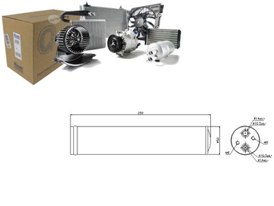 NIS95241 DRYER AIR CONDITIONER DACIA LOGAN, LOGAN  