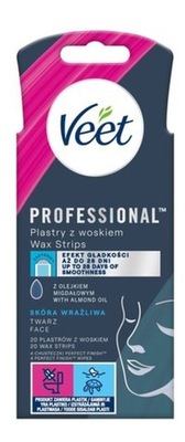 Veet Easy-Gelwax plastry do depilacji twarzy 20szt