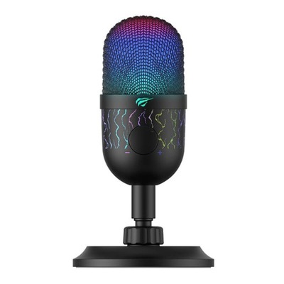 MIKROFON GAMINGOWY HAVIT GK52 KIERUNKOWY STREAMINGOWY RGB