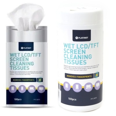 ŚCIERECZKI CHUSTECZKI CZYSZCZĄCE EKRAN LCD 100SZT