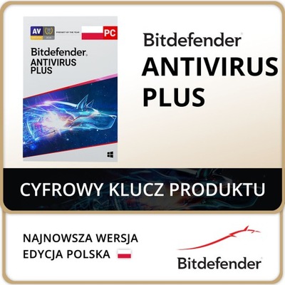 Bitdefender Antivirus Plus PL 1 PC / 1 ROK