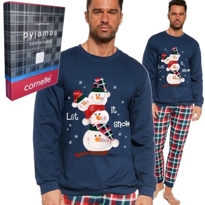 CORNETTE piżama świąteczna męska 115/236 SNOWMAN