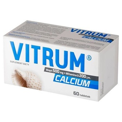 VITRUM CALCIUM 1250 + Vit. D3 60 tabletek
