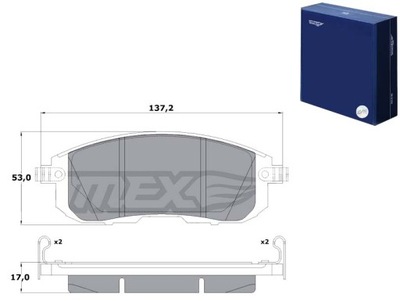 TRINKELĖS STABDŽIŲ NISSAN TIIDA 07- PRIEK. TOMEX BRAKES 