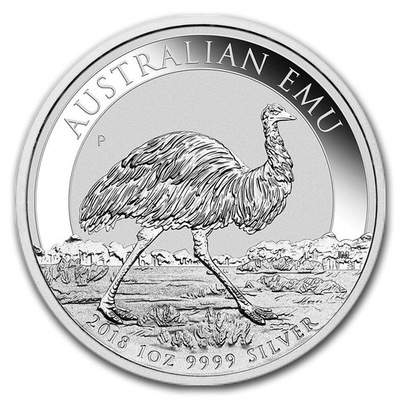Australijskie Emu 1 oz 2018r - Srebro 999