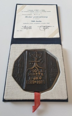 MEDAL 700 LAT MIASTA BUKU 1289-1989 PLUS NADANIE