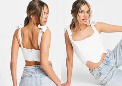 TRENDYOL CROP TOP NA RAMIĄCZKACH L