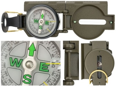 Kompas wojskowy Joker JKR2529 z linijką