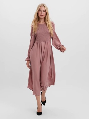 Vero Moda różowa sukienka midi M