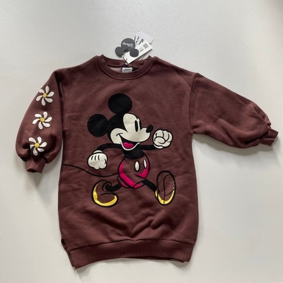 ZARA DISNEY MYSZKA MIKI Bluza Tunika Sukienka 134