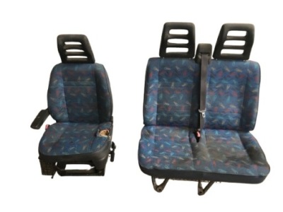 Ducato jumper boxer ii 94-02 сидіння лівий перед заднє сидіння лавка кліпса ремені kpl фото №1