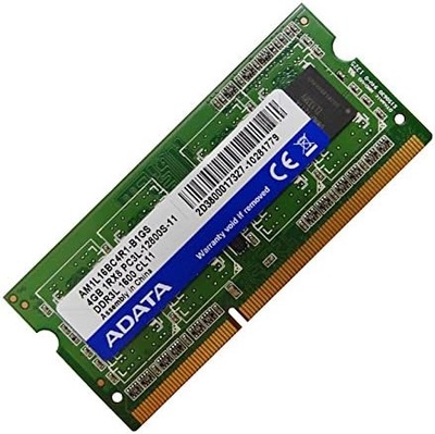 PAMIĘĆ 4GB DDR3 PC3L-12800S 1600MHZ ADATA AM1L16BC4R1-B1GS SODIMM LAPTOP