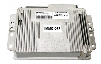 КОМПЬЮТЕР ECU RENAULT 2.0 S113717113D HOM7700868304 IMMO OFF