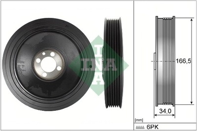 RUEDA POLEA DE EJE CIGÜEÑAL ALFA ROMEO GIULIA GIULIETTA MITO FIAT 500L 500X  