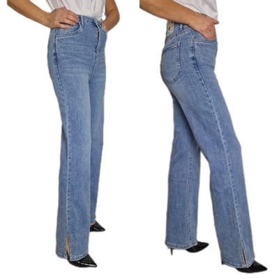 Damskie Jeansy Spodnie Wyszczuplające Jeansowe