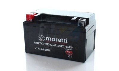 АККУМУЛЯТОР ГЕЛЕВИЙ MORETTI YTX7A-BS СКУТЕРА 12V 7AH