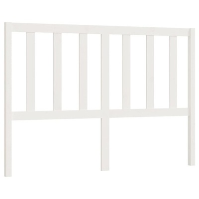 VidaXL Wezgłowie łóżka, białe, 146x4x100 cm, lite