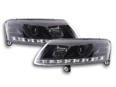 Ліхтарі  перед ксенон led drl audi a6 c6 04- фото №1