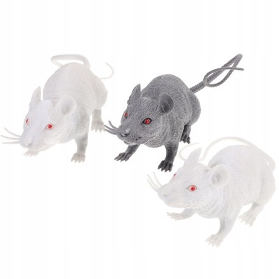 Zabawka Szczur Halloween Szczury Myszka 3 Szt