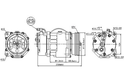 Компресор кондиціонера ford galaxy seat alhambra c фото №1
