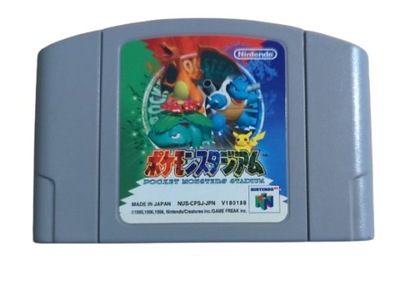 Pokemon Stadium N64 Nintendo 64 Nowa bateria z koszykiem