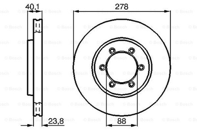 ДИСКИ ТОРМОЗНЫЕ ТОРМОЗНЫЕ ПЕРЕД BOSCH 0 986 478 967