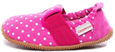 BUTY KAPCIE W KROPKI GIESSWEIN HIMBEER RÓŻOWE r.27