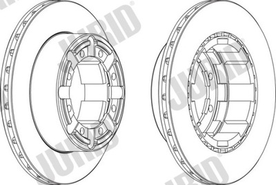 DISCOS DE FRENADO PARTE TRASERA JURID 569103J  