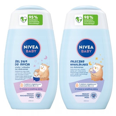 NIVEA BABY Żel 2w1 do mycia kąpieli i mleczko do ciała dla dzieci