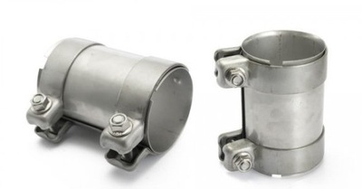 Nierdzewne з'єднувач труби випускної 63mm 2,5" хомути фото №1