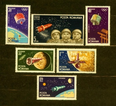 RUMUNIA ** Loty kosmiczne Mi 2369-74