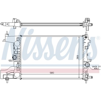 RADUADOR DE AGUA OPEL ASTRA J OPEL ASTRA J 09-20  