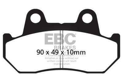 КОЛОДКИ ТОРМОЗНЫЕ EBC FA069 (КОМПЛЕКТ. NA 1 ДИСКИ ТОРМОЗНЫЕ)