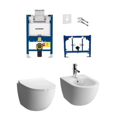 WC RIMLESS BIDET GEBERIT H82 STELAŻ NISKIE CLARISA