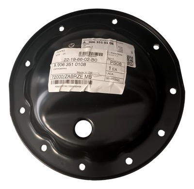 Mercedes sprinter 906 кришка заднього міст фото №1