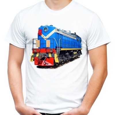 Koszulka z pociągiem pociąg lokomotywa train M