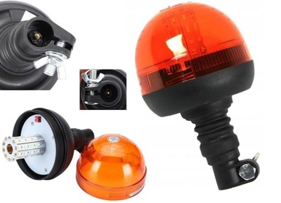 Лампа попереджувальна kogut led na trzepień 12-24v фото №1