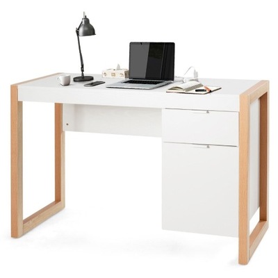 Nowoczesne biurko komputerowe z szafką